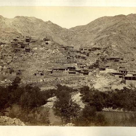 Вид аула Кванхидатли. Фото 19 века