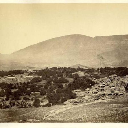 Вид селения Ботлих. Фото 19 века