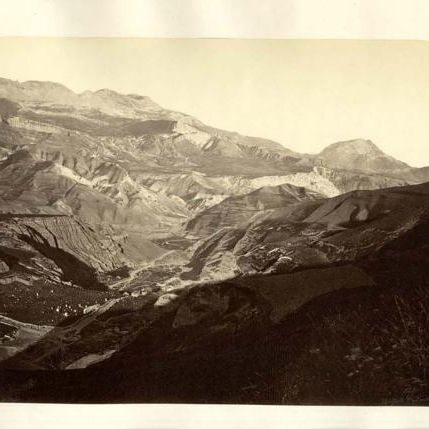 Вид андийского ущелья. Фотография 19 века