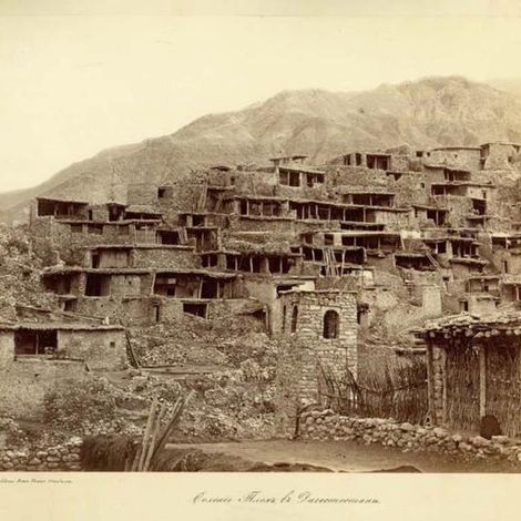 Селение Тлох в Дагестане. Фот о 19 века