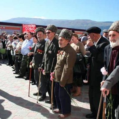 Ветераны войны на праздновании 80 летия района