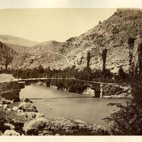 Вид азиатского моста в Кванхидатли. Фото 19 века